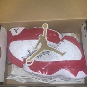 Brand New Jordan 9’s White/Red (Size:5 Toddler)